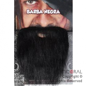 BARBA NEGRA CON BIGOTE x 1